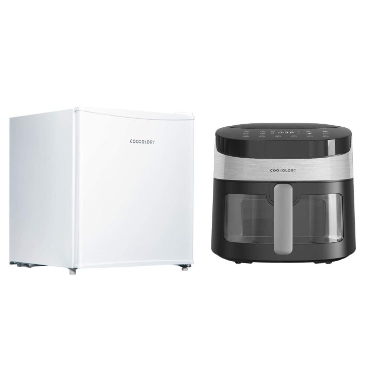 CAF72DI MFR45WH Air fryer mini fridge bundle