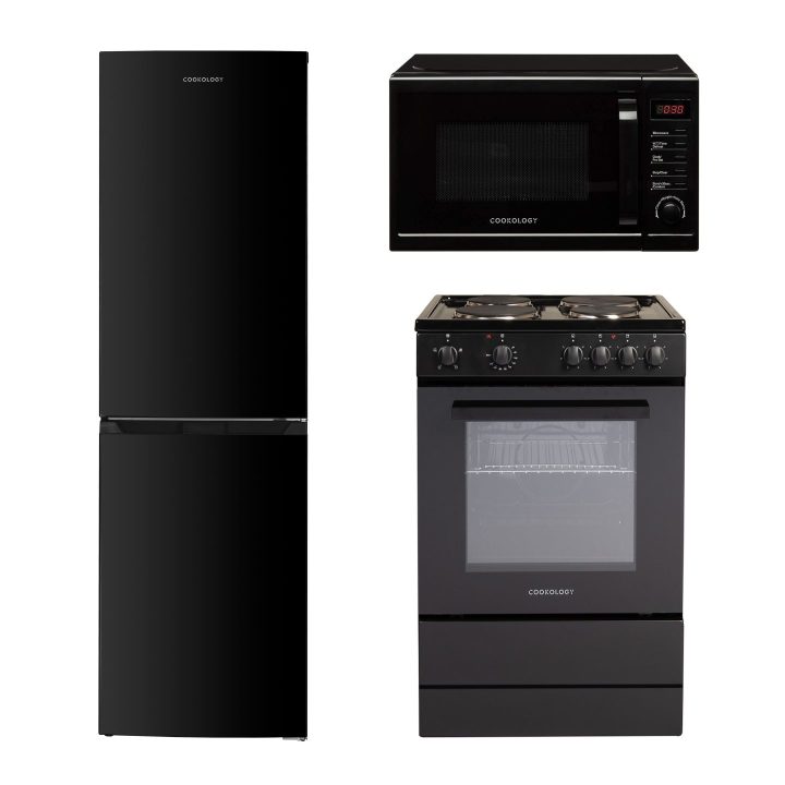 CFSP600BK1 CFF2475050BK CFSDI20LBK Kitchen appliance bundle oven fridge freezer microwave black
