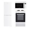 CFSP600WH1-CFF2475050WH-CFSDI20LWH Kitchen bundle Oven fridge freezer microwave white