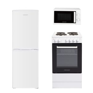 CFSPSC501WH-CFF1425050WH-CMAFS20LWH kitchen bundle oven, microwave, fridge freezer