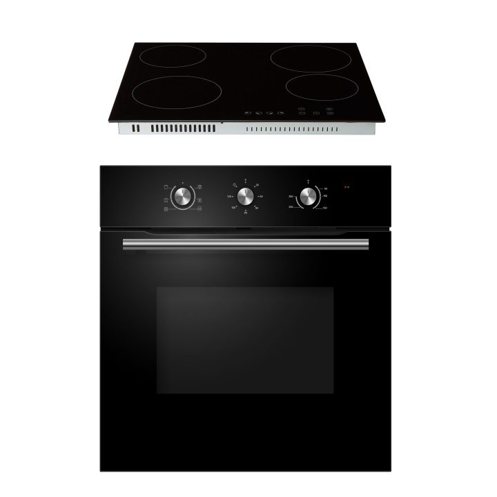 COF600BK TCH601 electric fan oven and ceramic hob bundle