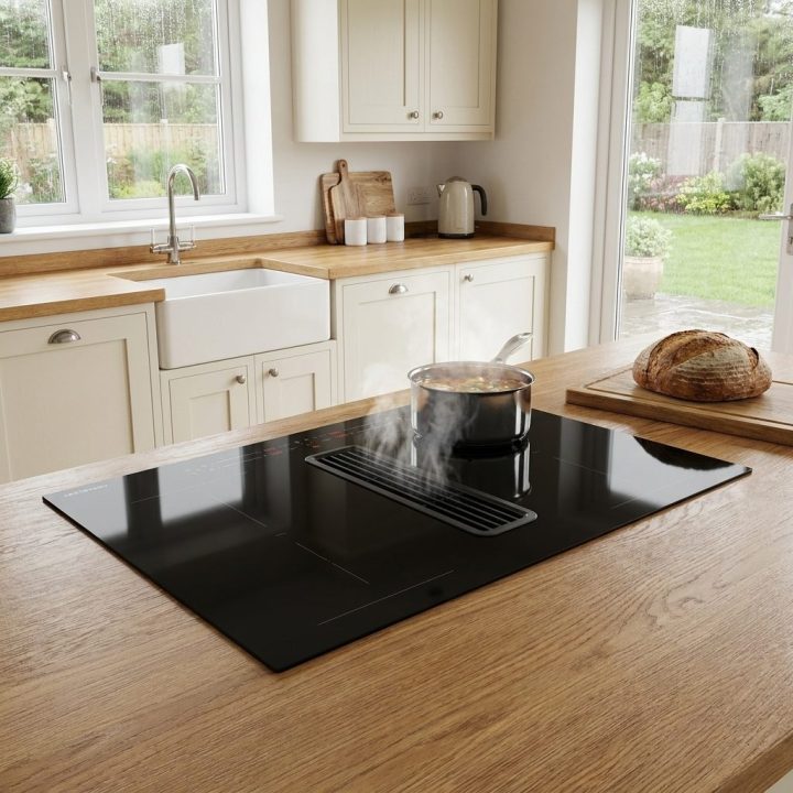 80cm downdraft vented hob