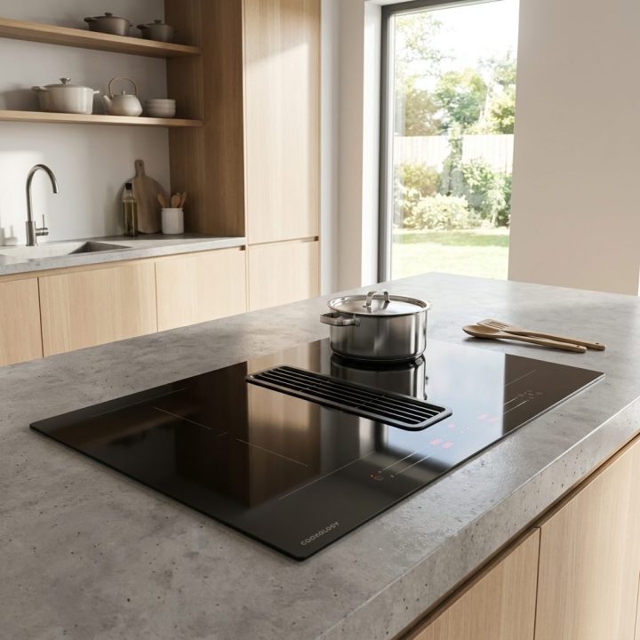 80cm downdraft vented hob