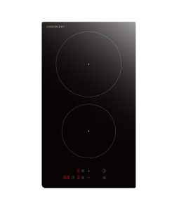 30cm 2 Zone Built-In Ceramic Hob - Black Glass