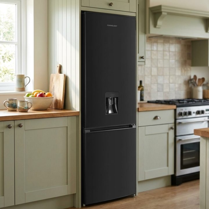 270L Freestanding Fridge Freezer 75/25 with Water Dispenser - Black - 03a06f04f0c0b7904b8dd4e9d1d2ce8c66202480537888dc619983a3c4a8037e