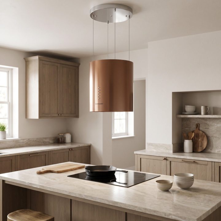 35cm Ceiling Mounted Cooker Hood A++ Energy Rated - Copper - Product hero