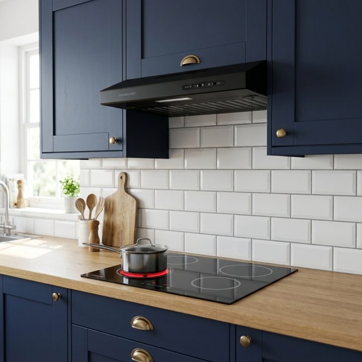 50cm Visor Cooker Hood - Black - ad04c44627172ef90fdbeaf76b8c6d05240783b5218f5fb6f71d94ee7750b11b