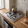 60cm Built-In Gas Hob 4 Burner - Stainless Steel - Everyday use and access