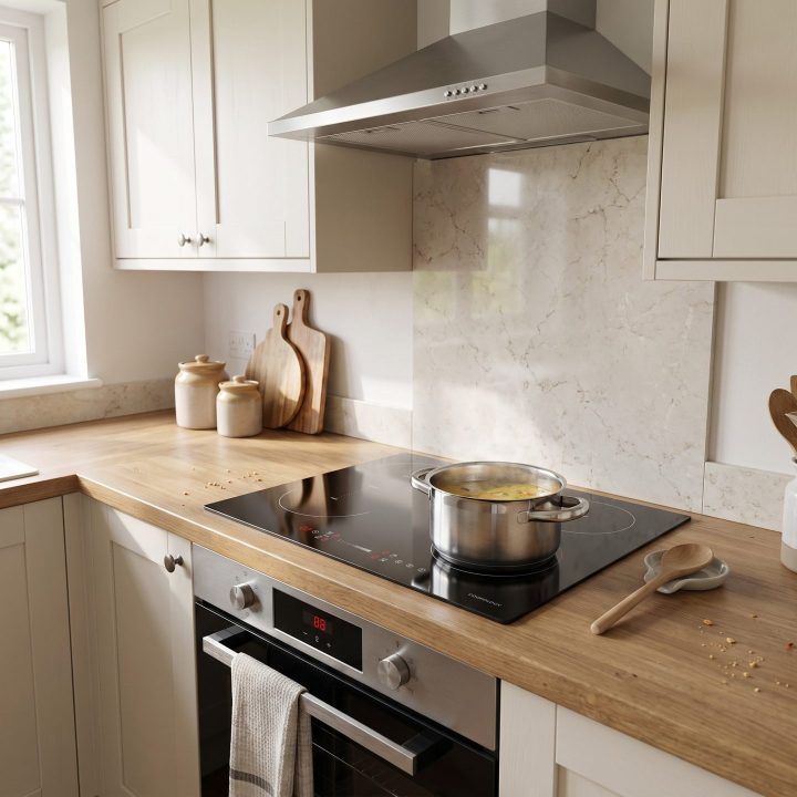 60cm Built-In Induction Hob 4 Zone - Black - Product hero