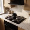 60cm Built-In Solid Plate Hob 4 Zone - Black - Product hero