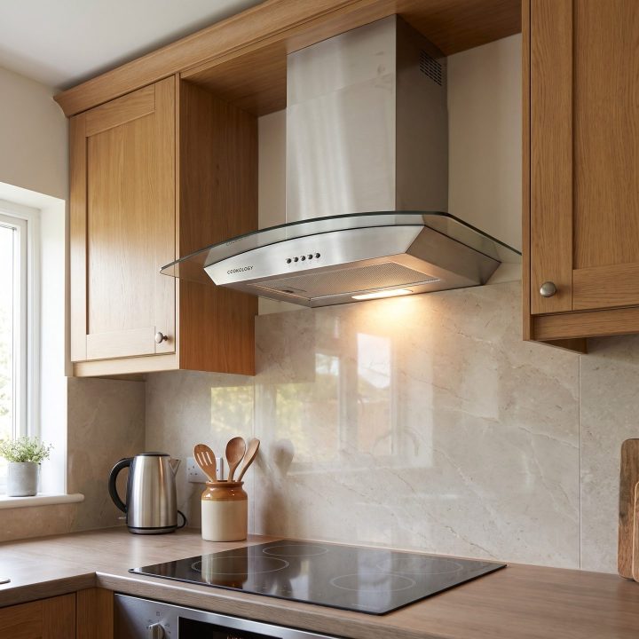 60cm Chimney Cooker Hood A Energy Rated - Stainless Steel - Everyday use and access
