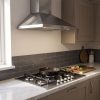 70cm Built-In 5 Burner Gas Hob with Wok Burner - Stainless Steel - Verified design detail