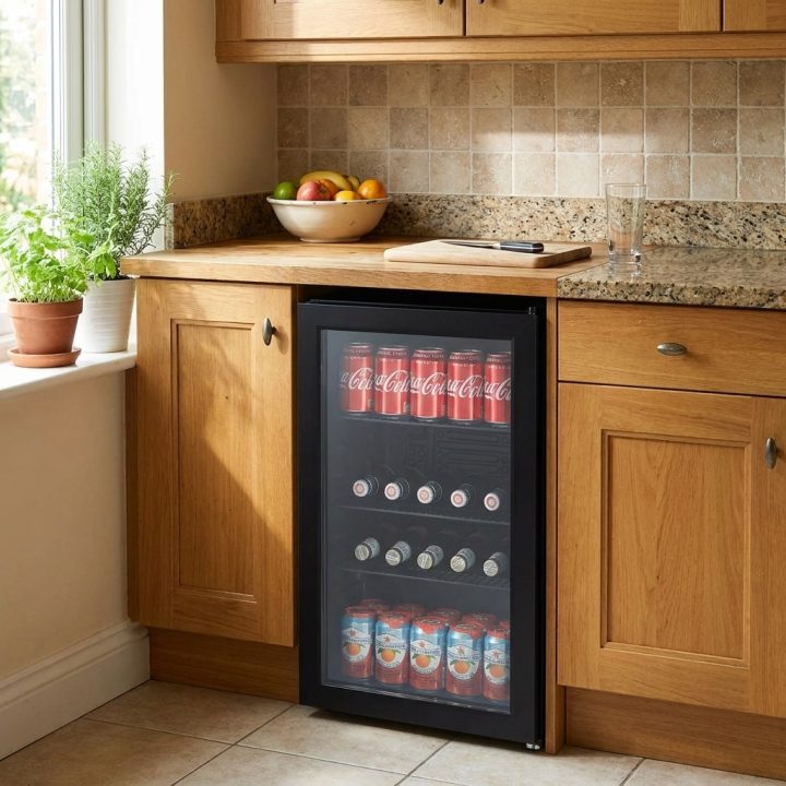 70L Freestanding Drinks Fridge 43cm - Black - 51d2794ead5b5a8b5039d67088d5ce00f9c4fd530e52d5c80376a8192a324c1e