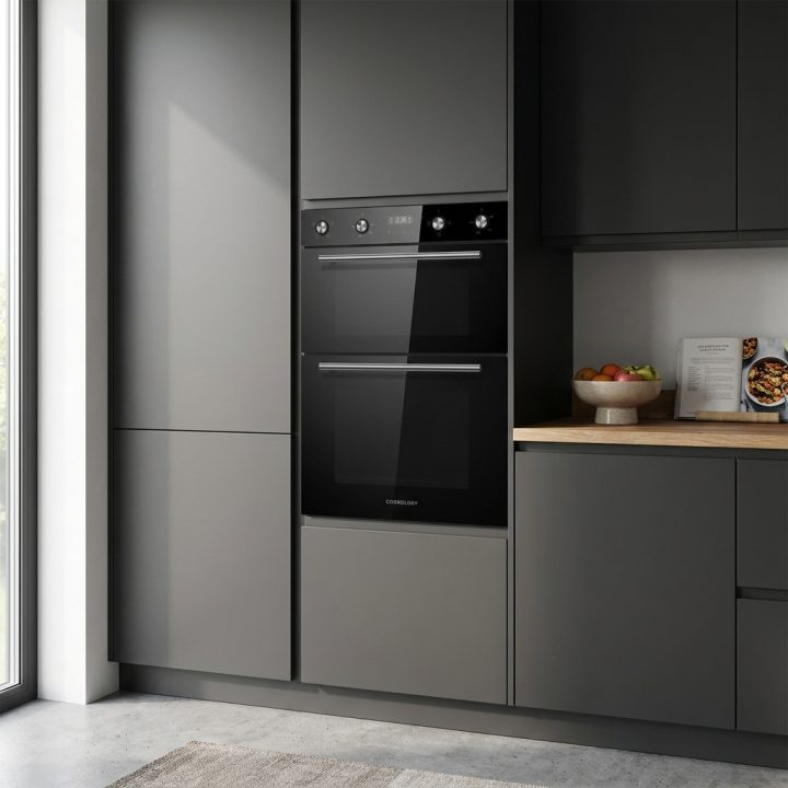 90cm Built-In Double Oven 110L A Energy Rated - Black - 9673851520ccb09bb03d55bbac49146d524608116764518498038214f1515bbc
