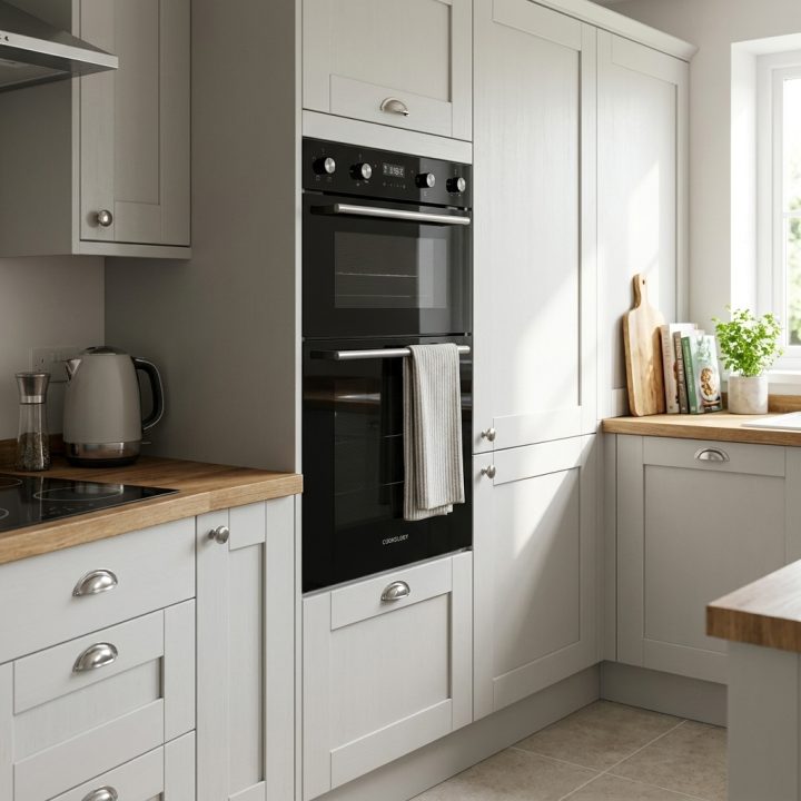 90cm Built-In Double Oven 110L A Energy Rated - Black - 049f74f76c220c58940ab60568bace94df4f516382f40859ec81e68969d89711