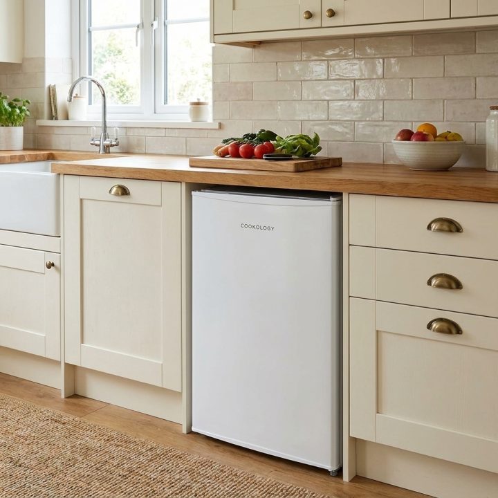 93L Freestanding Under Counter Fridge - White - 76afc26211c052bb6b63ba8f7609063f281aa12c2559dd5297839b5ff2532cab