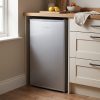 93L Freestanding Under Counter Fridge with Ice Box - Silver - Everyday use and access