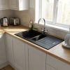 Arezzo 1.5 Bowl Granite Composite Sink with Drainer - Black - 77d6ca8f91852e8fc3f38de464e4826ebe3dc5d31d630e02a46a5176ed504f5c