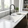 Arezzo 1.5 Bowl Granite Composite Sink with Drainer - White - 47314152f9a6c8cb5980a853da79d7c65eaece4eea89b905f8b5f29b826ab30c