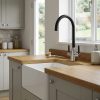 Dual Lever Kitchen Mixer Tap - Black/Chrome - 86c23b9c8e8ec8f7d7220597cce2072a0dfb5aa37b010698be2ef102e0cfe40e