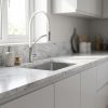 Giglio Brushed White Pull Out Kitchen Tap - de46e16b45c7937da39b1c4005a907bb3456523cba31ef9eda07c062f074e2af