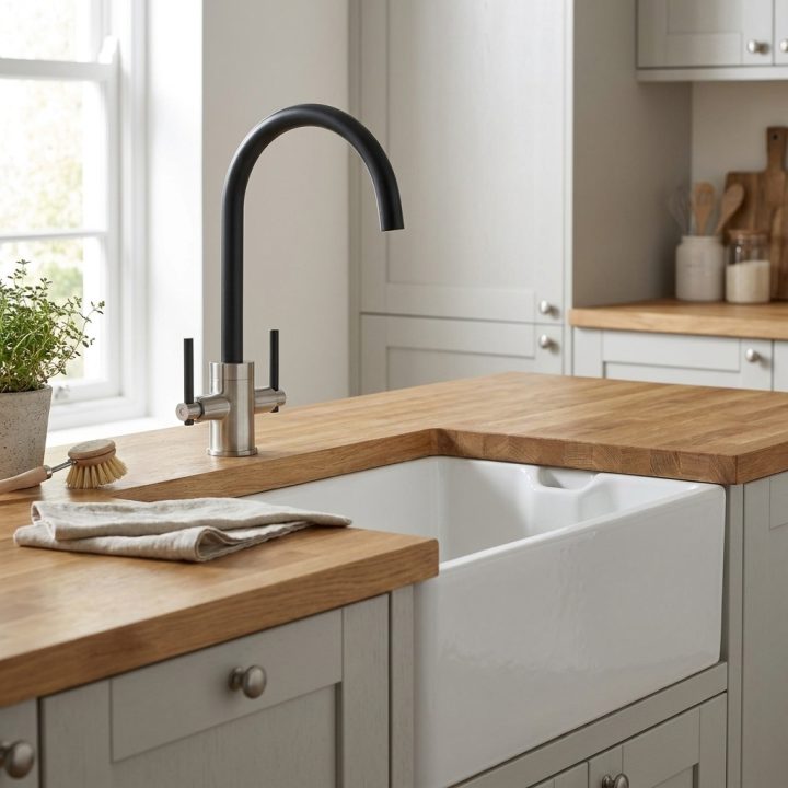 Livorno Brushed Black Twin Lever Kitchen Tap - d3e5d110fdce35fc52c1f8a51fbbd3373bd4fc130787814351ab77683e4a7f8f