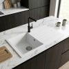 Pisa White Granite Composite Kitchen Sink & Drainer - db6b8482c1c018ad19df1b4a977039d9588046233e6a8ae512fce7747868b0b7