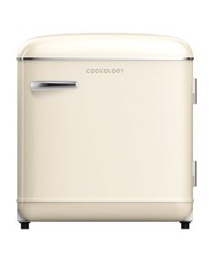 47L Retro Under Counter or Countertop Mini Fridge - Cream