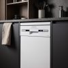 10 Place Settings Freestanding Slimline Dishwasher - White - Verified design detail