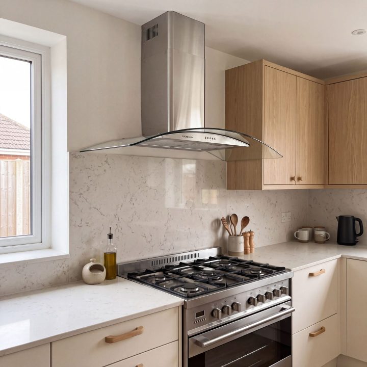 100cm Chimney Cooker Hood A Energy Rated - Stainless Steel - Everyday use and access
