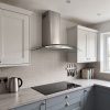 100cm Chimney Cooker Hood A Energy Rated - Stainless Steel - Scale and room context