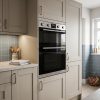 90cm Built-In Double Oven 110L A Energy Rated - Stainless Steel - Scale and room context