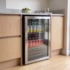 115L Freestanding Under Counter Drinks Fridge 54cm - Stainless Steel - Everyday use and access
