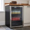 115L Freestanding Under Counter Drinks Fridge 54cm - Stainless Steel - Product hero