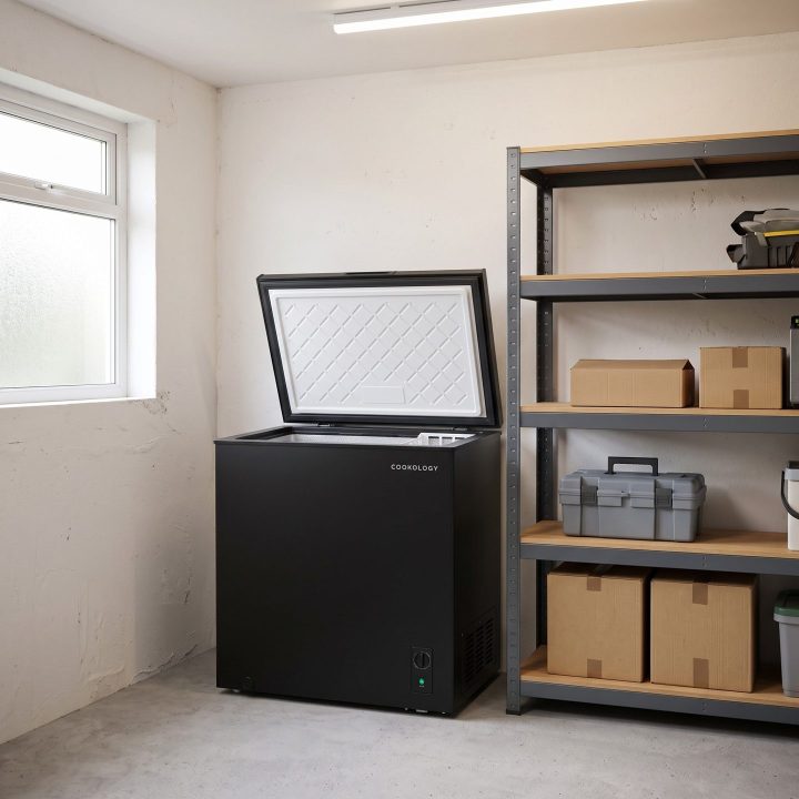 198L Freestanding Chest Freezer - Black - Everyday use and access