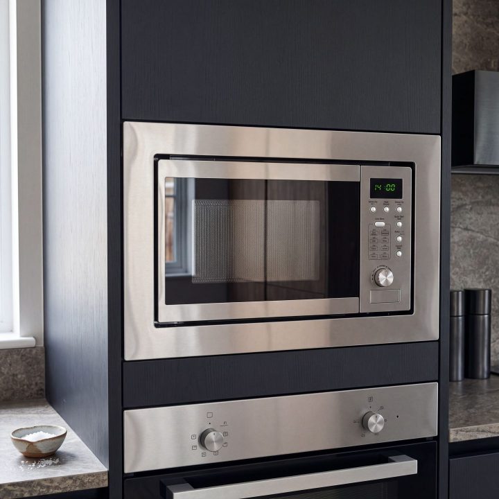 20L Built-In Microwave with Grill 800W - Stainless Steel - Verified design detail