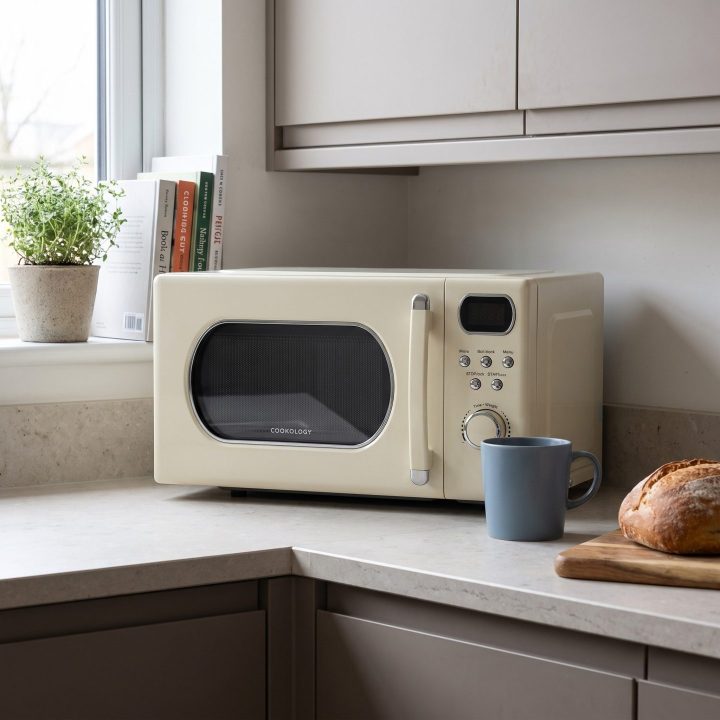 20L Freestanding Microwave 800W - Cream - Product hero