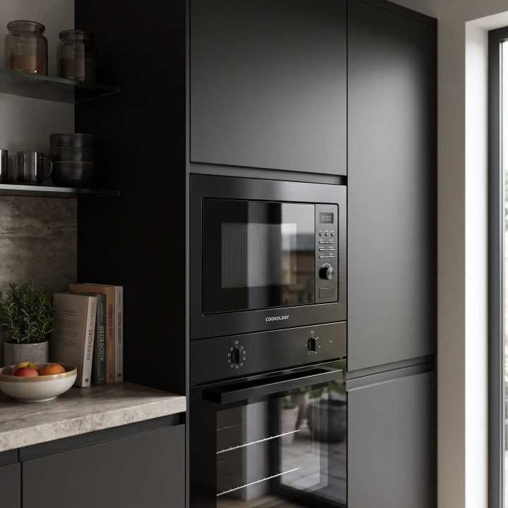 20L Integrated Microwave 800W - Black - Verified design detail