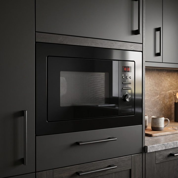 20L Integrated Microwave Oven 800W - Black - Verified design detail