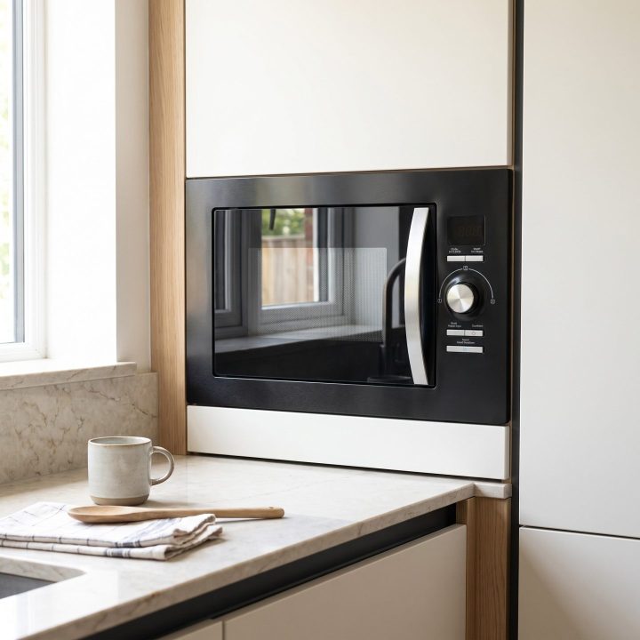 25L Integrated Combi Microwave with Convection & Grill 900W - Black - Everyday use and access
