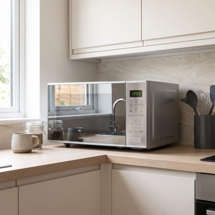 28L 4-in-1 Combi Microwave Air Fryer 900W - Silver - Everyday use and access