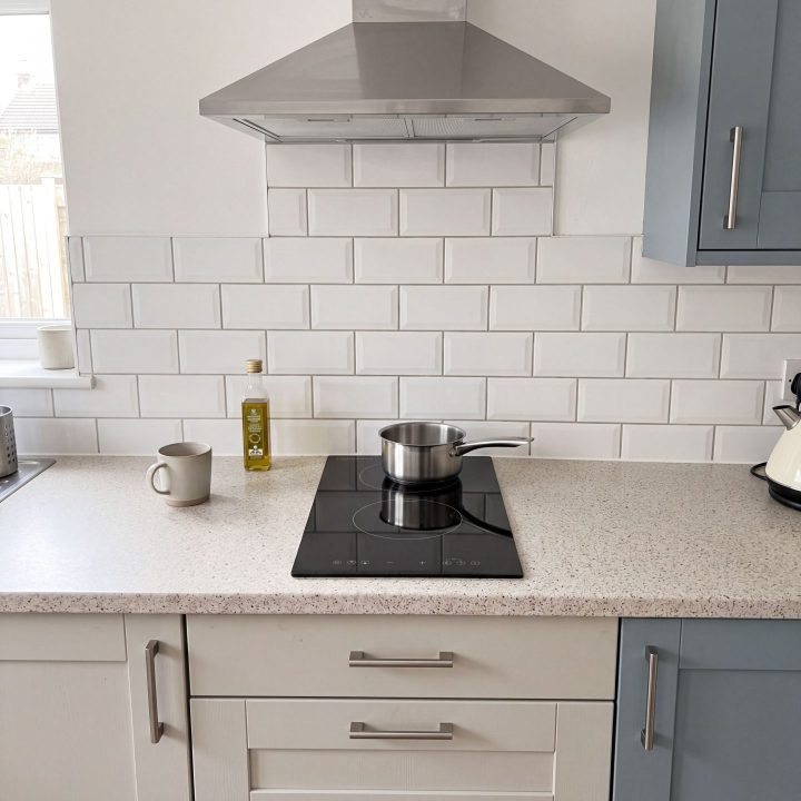 2-Zone Induction Hob – 30cm Built in - Scale and room context