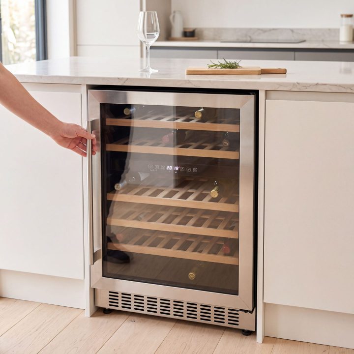 46 Bottle Freestanding Wine Cooler Dual Zone 60cm - Stainless Steel - Everyday use and access