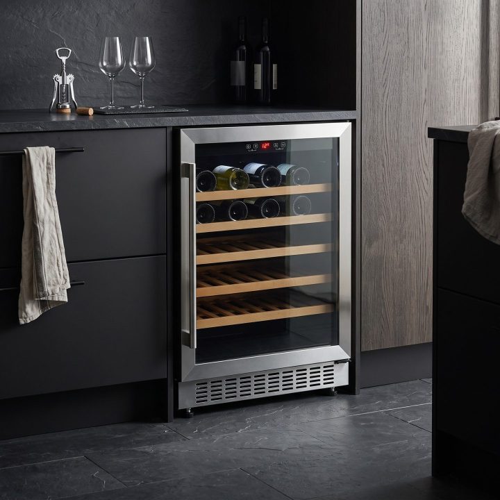 54 Bottle Freestanding Wine Cooler 60cm - Stainless Steel - Verified design detail
