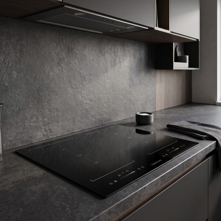 60cm Built-In Induction Hob 4 Zone - Black - Verified design detail