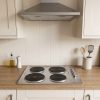 60cm Built-In Solid Plate Hob 4 Zone - Stainless Steel - Product hero