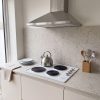 60cm Built-In Solid Plate Hob 4 Zone - White - Everyday use and access