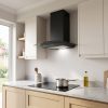 60cm Chimney Cooker Hood A Energy Rated - Black - Everyday use and access