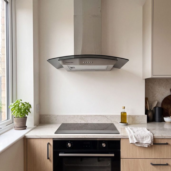 60cm Chimney Cooker Hood A Energy Rated - Stainless Steel - Everyday use and access