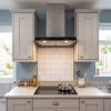 60cm Chimney Cooker Hood A++ Energy Rated - Stainless Steel - Scale and room context
